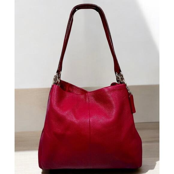 Coach F35723 Madison Phoebe Leather Shoulder Bag - Picture 1 of 12